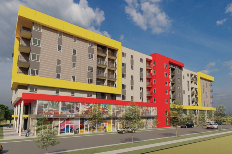Rendering of building