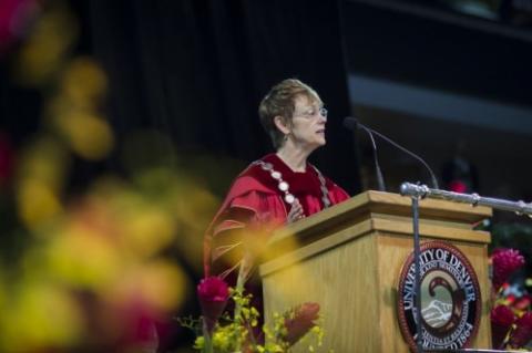 Chancellor Chopp at Commencement