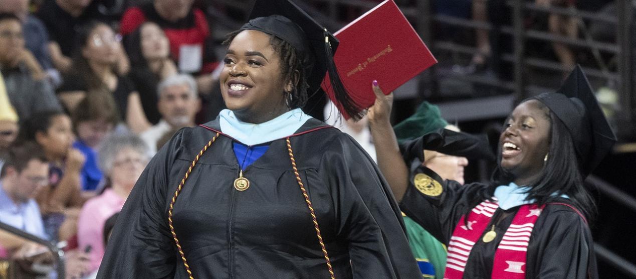 Grad Commencement students