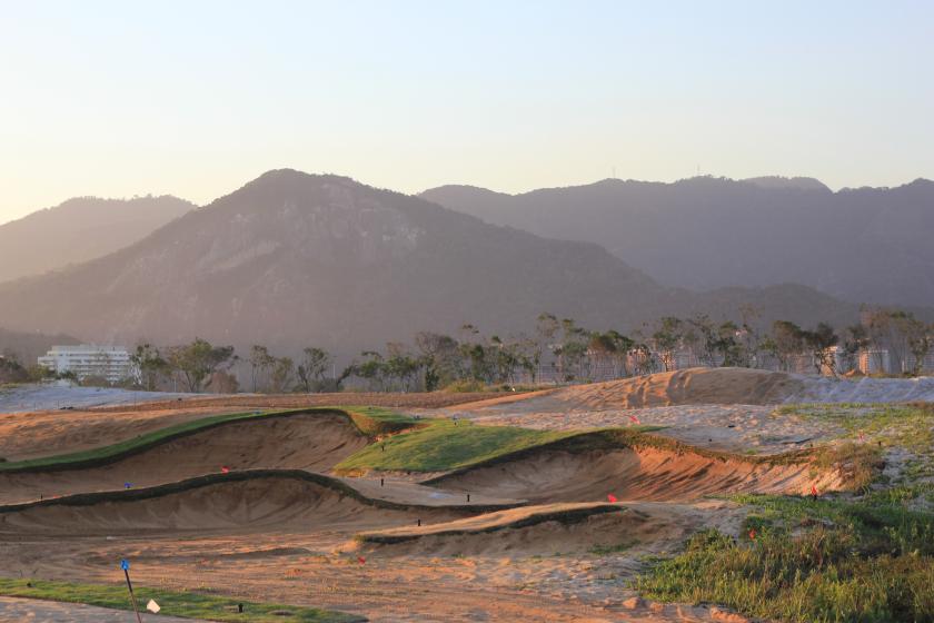 The Olympic Golf Course Hole #5 during construction